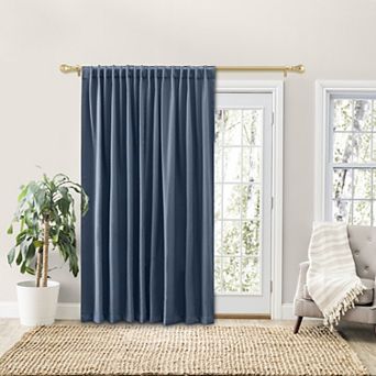 Grand Pointe Rod Pocket Patio Panel W/back Tabs & Wand Curtain