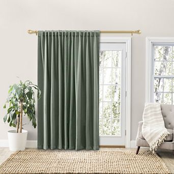 Grand Pointe Rod Pocket Patio Panel W/back Tabs & Wand Curtain