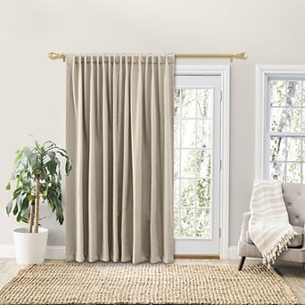 Grand Pointe Rod Pocket Patio Panel W/back Tabs & Wand Curtain