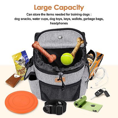Pet Treat Training Pouch Crossbody Bag Multiple Pockets