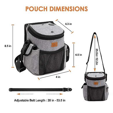 Pet Treat Training Pouch Crossbody Bag Multiple Pockets