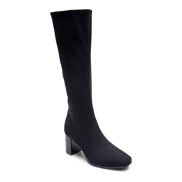 Aerosoles Micah Women's Knee High Boots - Black Fabric (12 XW)