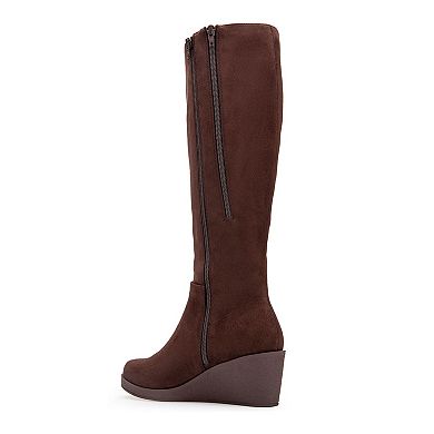 aerosoles binocular tall suede boots
