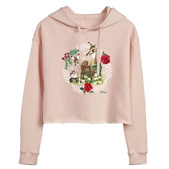 Disney's Bambi Juniors' Wreath Cropped Hoodie