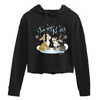 Disney's Bambi Juniors' Snowy Kisses Cropped Hoodie
