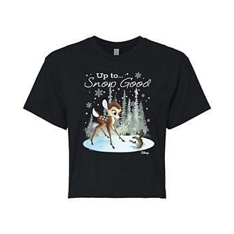 Disney's Bambi Women's Up To Snow Good Cropped Tee