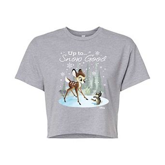 Disney's Bambi Women's Up To Snow Good Cropped Tee