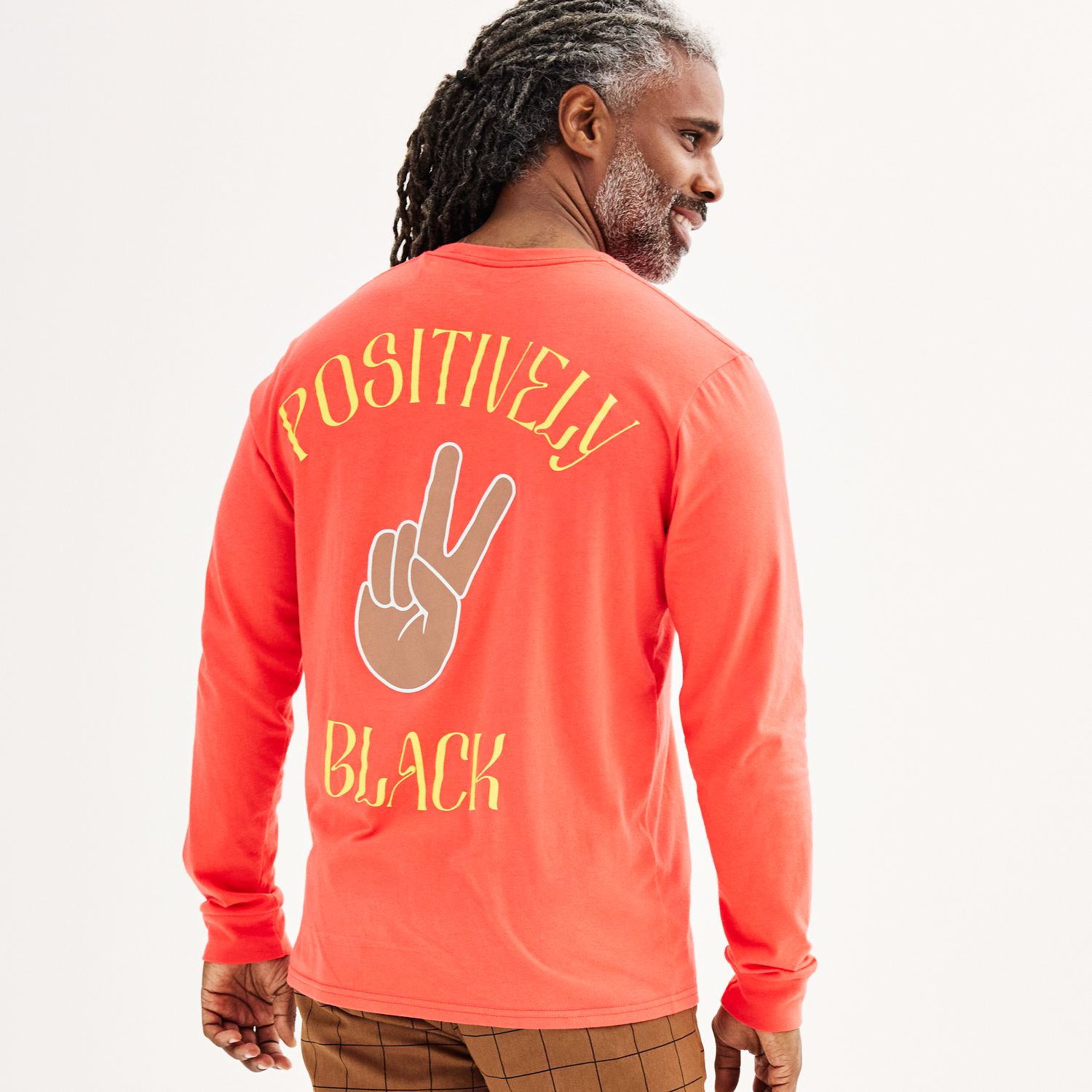 Adult Sonoma Community Black History Month Positively Black Long Sleeve Tee