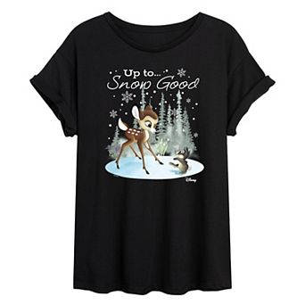 Disney's Bambi Juniors' Up To Snow Good Oversized Tee