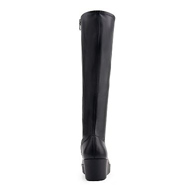 Aerosoles Cecina Women's Faux Leather Knee High Boots