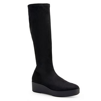 Aerosoles Cecina Women's Wedge Faux Suede Knee-High Boots