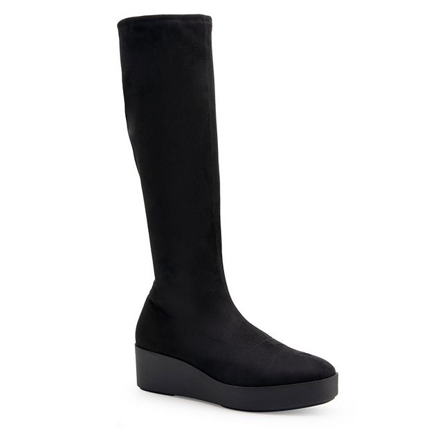 Aerosoles tall best sale black boots