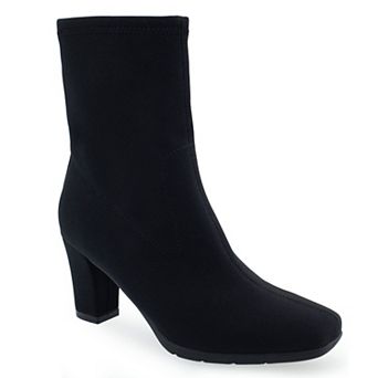 Aerosoles Cinnamon Women's Leather Mid-Calf Booties