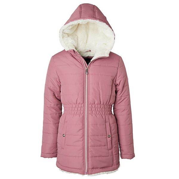 Girls 4-16 Limited Too Midweight Faux Fur-Lined Anorak