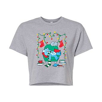 Juniors' Care Bears Unlock The Magic Cozy Cropped Tee
