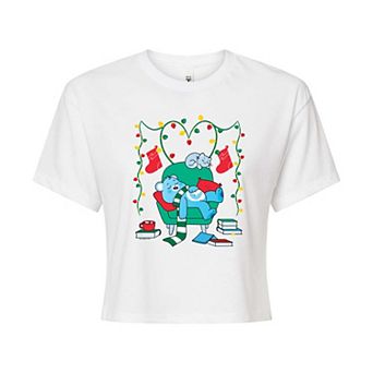 Juniors' Care Bears Unlock The Magic Cozy Cropped Tee