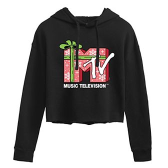 Juniors' MTV Present Cropped Hoodie
