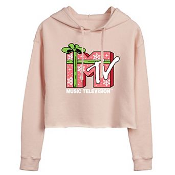 Juniors' MTV Present Cropped Hoodie