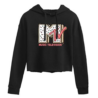 Juniors' MTV Sugar Cookie Cropped Hoodie