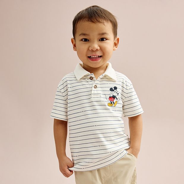 Disney s Mickey Mouse Baby Toddler Boy Striped Polo Shirt by Jumping Beans