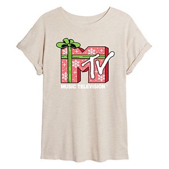 Juniors' MTV Present Oversized Tee