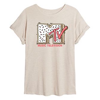 Juniors' MTV Sugar Cookie Oversized Tee