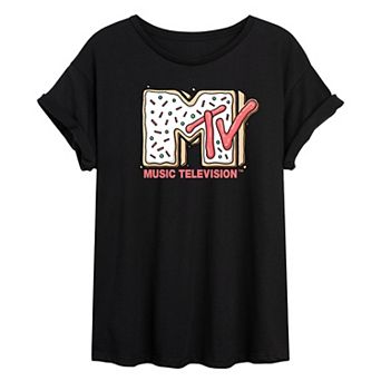 Juniors' MTV Sugar Cookie Oversized Tee