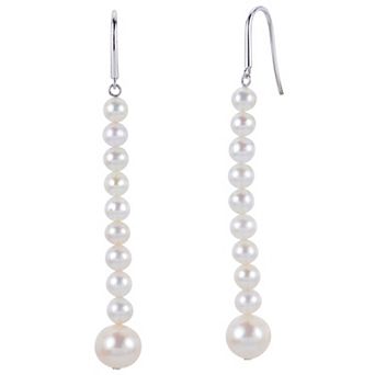 PearLustre by Imperial Sterling Silver Freshwater Cultured Pearl Drop Earrings