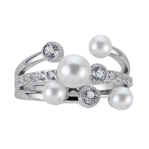 PearLustre by Imperial Sterling Silver Freshwater Cultured Pearl ...