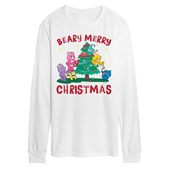 Men's Care Bears Beary Merry Christmas Long Sleeve Tee