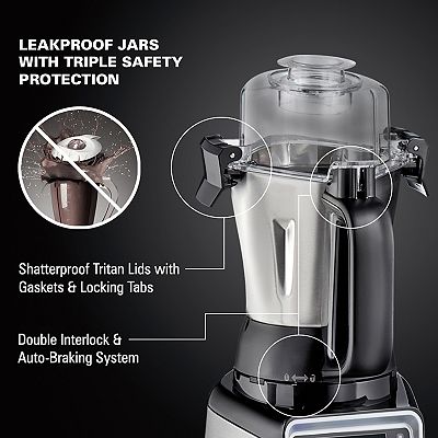 Hamilton Beach Professional 2.2 HP 120V Juicer Mixer Grinder
