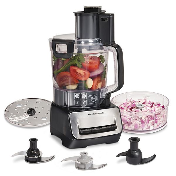 Hamilton Beach 10 Cup Stack & Snap Food Processor w/ Big Mouth