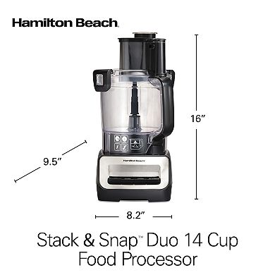 Hamilton Beach 14-Cup Stack & Snap Duo Food Processor