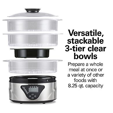 Hamilton Beach 3-Tier Digital Food Steamer