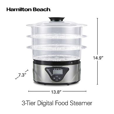 Hamilton Beach 3-Tier Digital Food Steamer