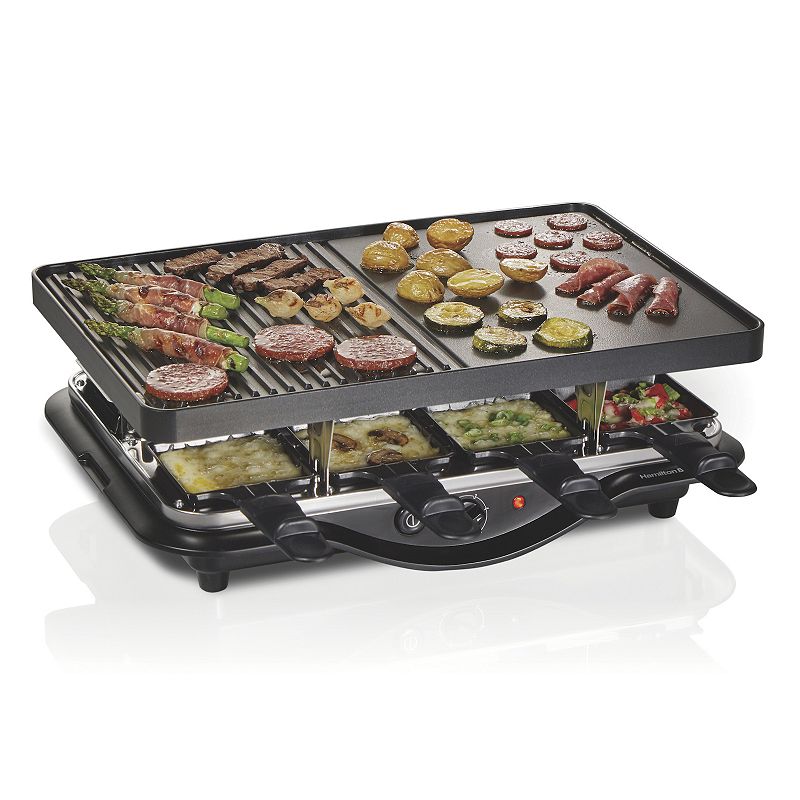 Hamilton Beach - Raclette Portable Party Grill - BLACK