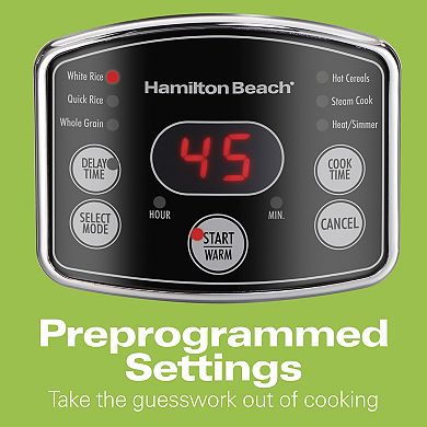 Hamilton Beach 14-Cup Digital Rice/Hot Cereal Cooker