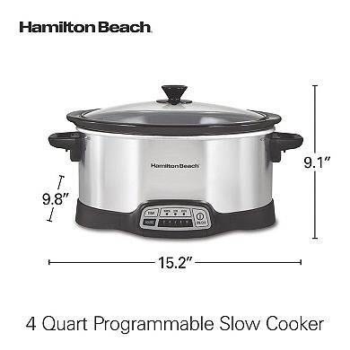 Hamilton Beach 4 Quart Programmable Slow Cooker