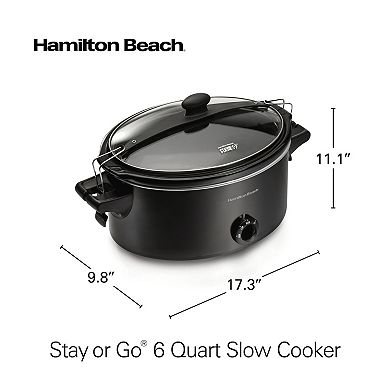 Hamilton Beach Stay or Go 6-qt. Slow Cooker