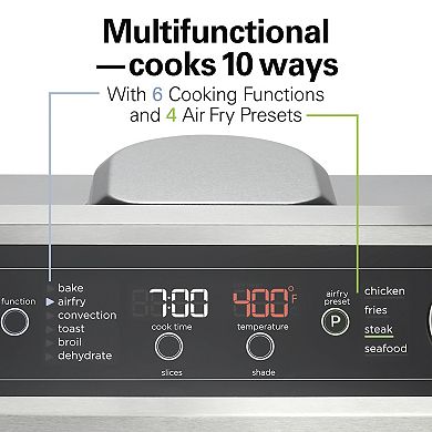 Hamilton Beach 6 Slice Digital Air Fryer Toaster Oven