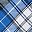 White Navy Plaid