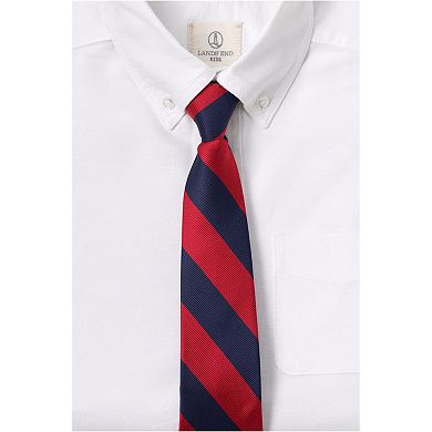 Kids Lands' End School Uniform Stripe Pre-Tied Tie