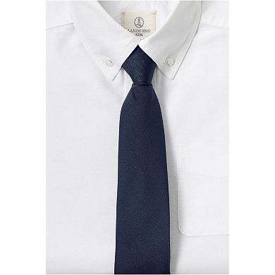 Kids Lands' End School Uniform Solid Pre Tied Tie