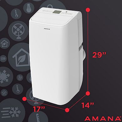 Amana 8500 BTU Portable Air Conditioner & Heater for Rooms up to 450-Sq. Ft.