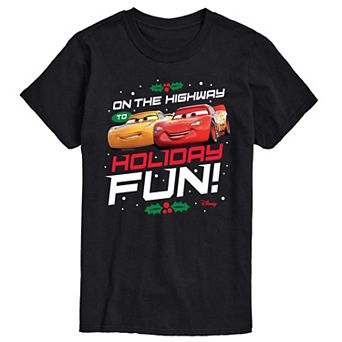 Disney's Cars Men's Highway To Holiday Fun Graphic Tee