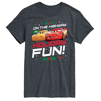 Disney's Cars Men's Highway To Holiday Fun Graphic Tee