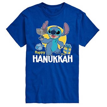 Disney's Lilo & Stitch Men's Happy Hanukkah Graphic Tee