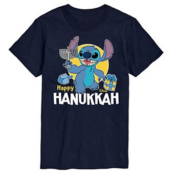 Disney's Lilo & Stitch Men's Happy Hanukkah Graphic Tee