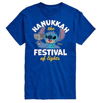 Disney's Lilo & Stitch Men's Hanukkah Graphic Tee
