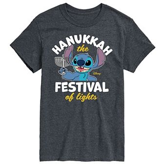 Disney's Lilo & Stitch Men's Hanukkah Graphic Tee
